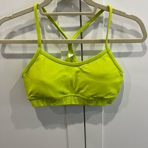 Lululemon Flow Y Nulu bra (lime green)